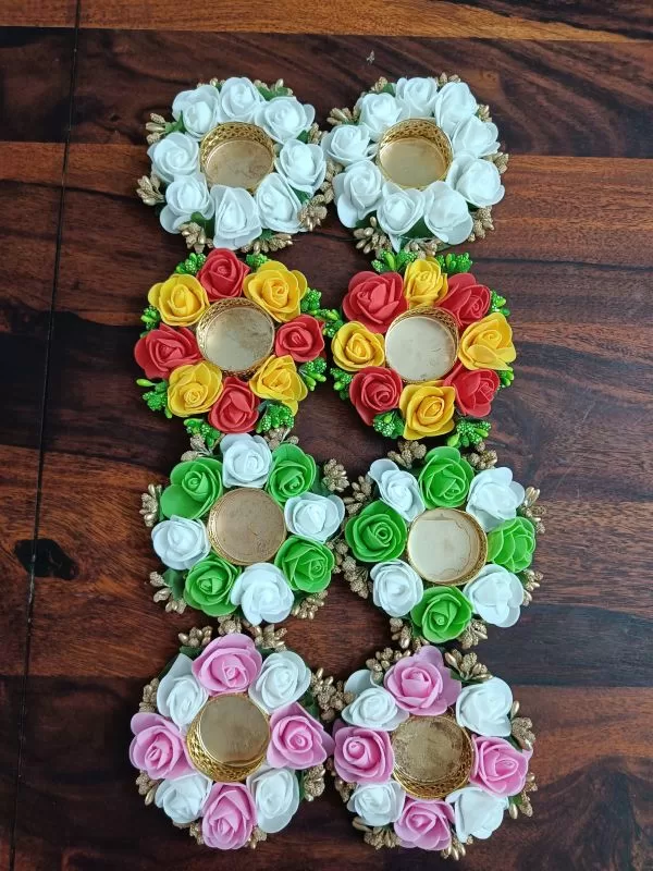 Flower tea holder – Handmade by Shubh Shringaar, Ghaziabad