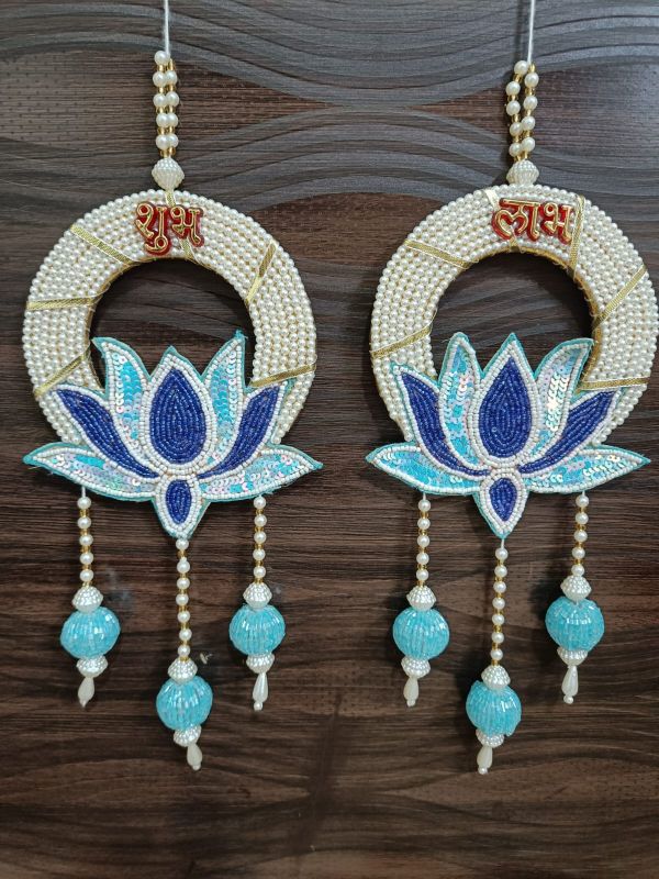 Kamala Shubh Laabh Blue – Handmade by Shubh Shringaar, Ghaziabad