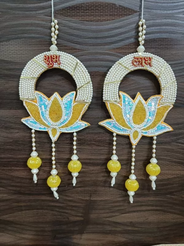 Kamala Shubh Laabh Yellow – Handmade by Shubh Shringaar, Ghaziabad