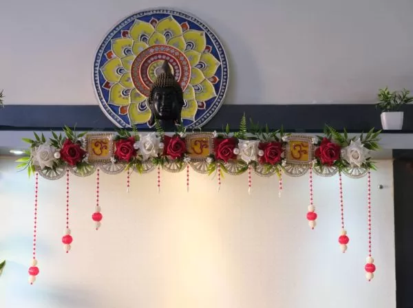 Lotus bandhanwaar – Handmade by Shubh Shringaar, Ghaziabad
