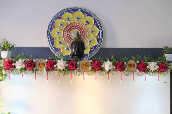Lotus bandhanwaar – Handmade by Shubh Shringaar, Ghaziabad