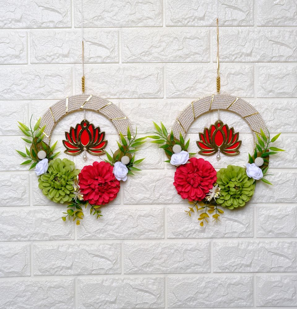 Lotus Wall Hoop – Handmade by Shubh Shringaar, Ghaziabad