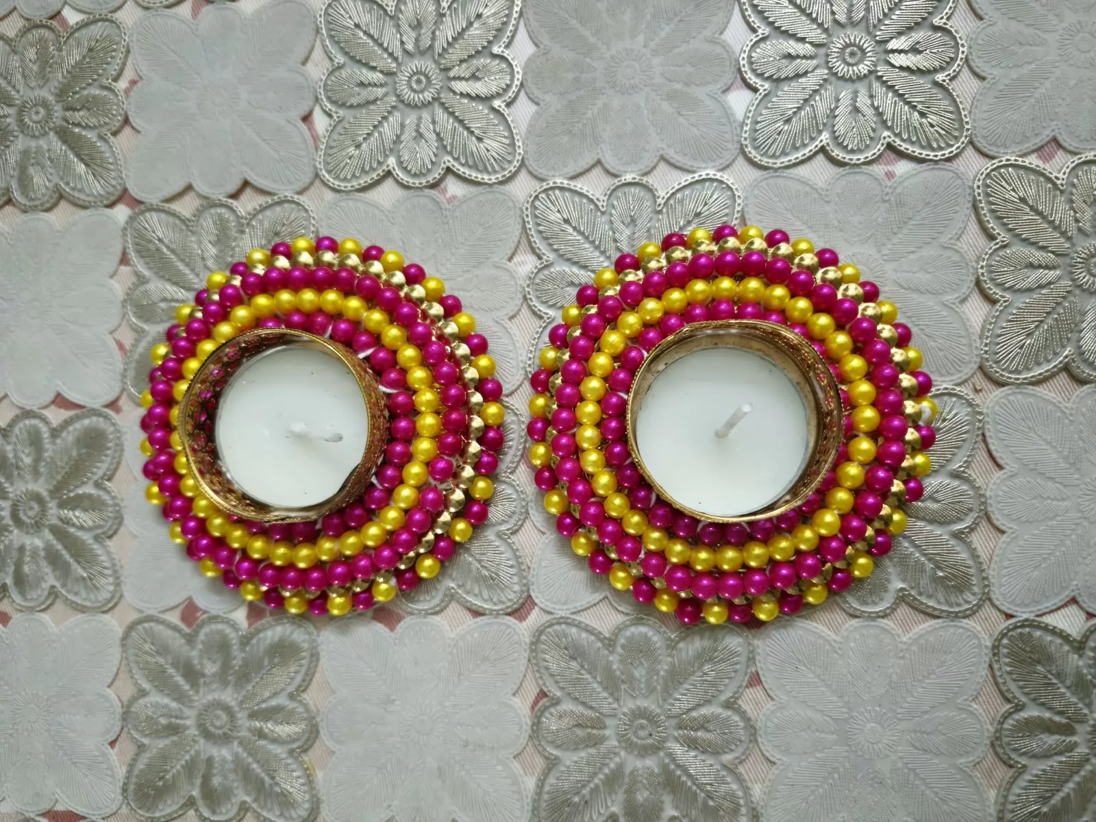 Moti candle holder – Handmade by Shubh Shringaar, Ghaziabad