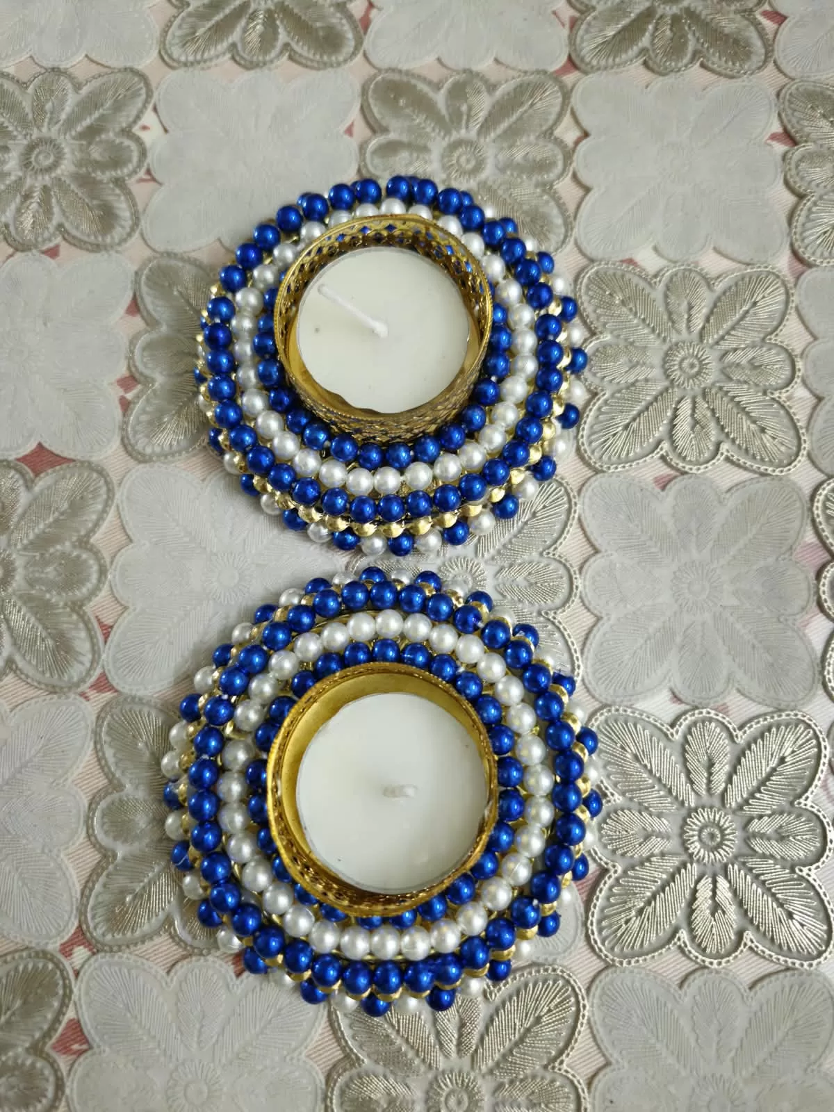 Moti candle holder – photo 2 – Handmade by Shubh Shringaar