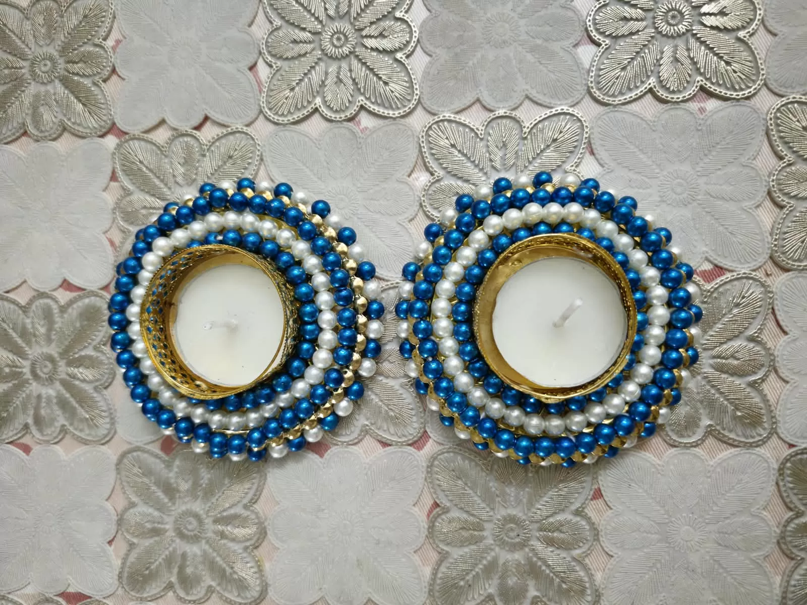 Moti candle holder – photo 3 – Handmade by Shubh Shringaar