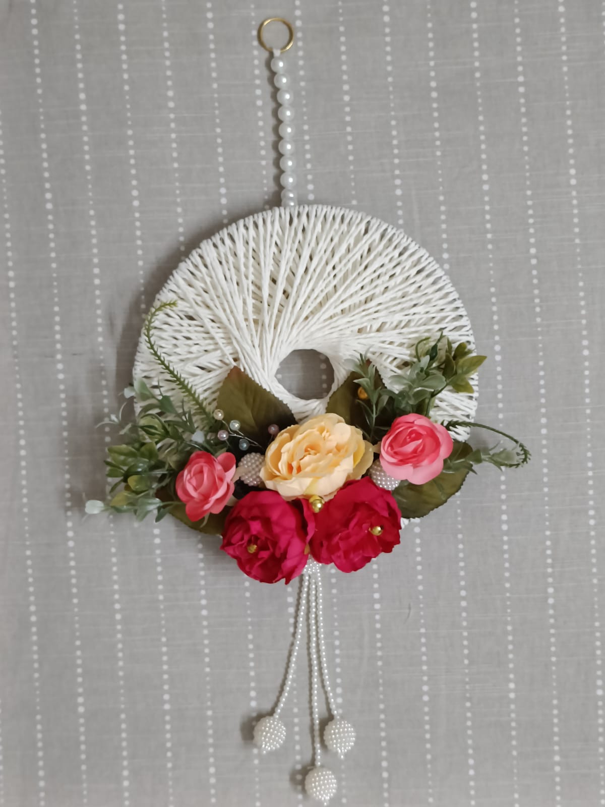 pearl and blossom decor peace – Handmade by Shubh Shringaar, Ghaziabad