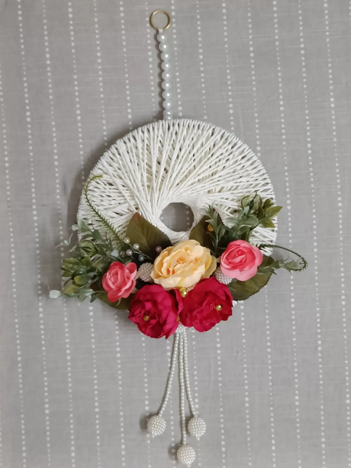 pearl and blossom decor peace – Handmade by Shubh Shringaar, Ghaziabad