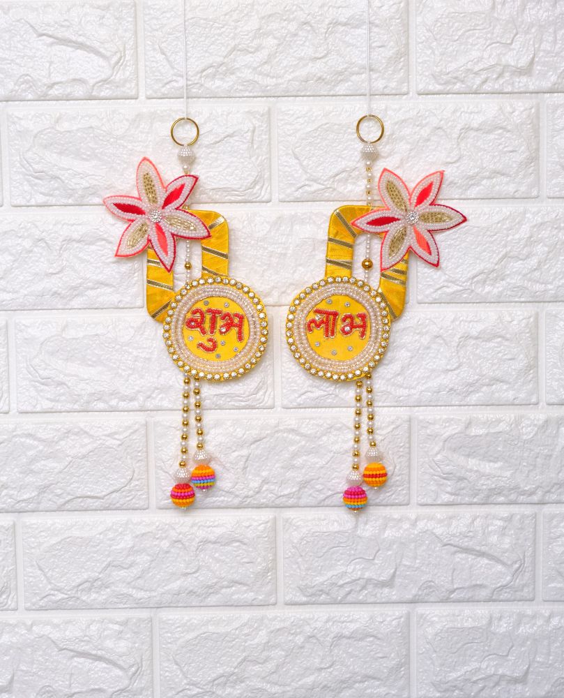 Pitambari Shubh Labh – Handmade by Shubh Shringaar, Ghaziabad