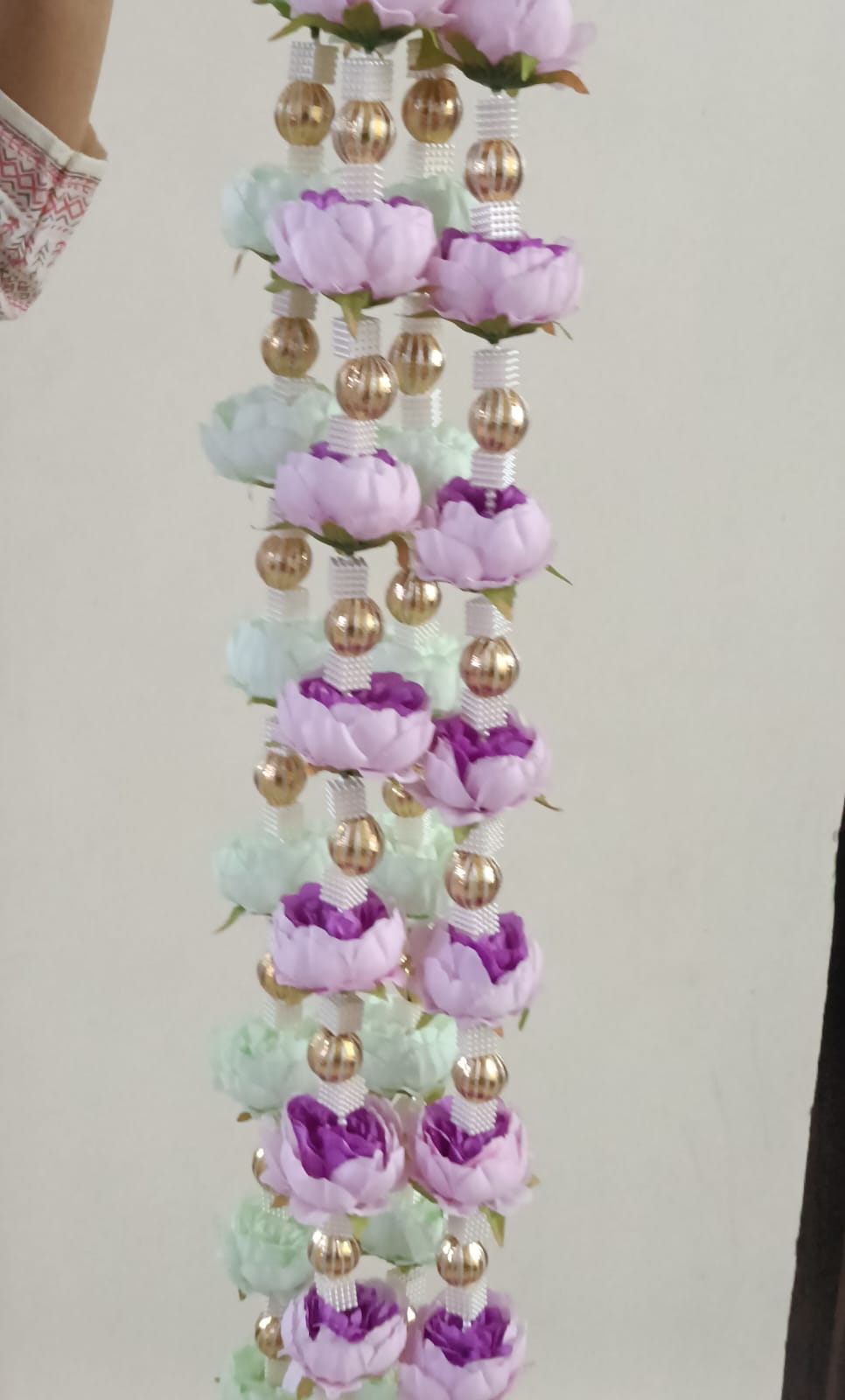 Purple and Golden Hanging – Handmade by Shubh Shringaar, Ghaziabad